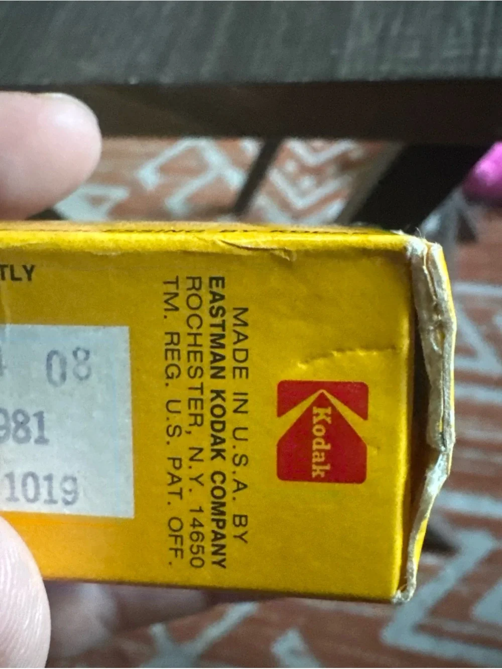 Vtg Kodak Kodacolor 400 Fast Color Negative Film, CG120, Exp 08/1981